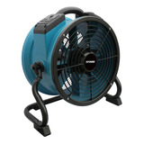 Ventilador Con Tomas De Corriente Incorporadas, Azul