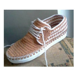 Zapato Artesanal En Crochet Dami Calzado Alto Confort