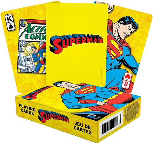 Juego De Poker  Cartas Naipe  Superman Retro