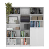 Combo De Bibliotecas Home Eco Blanco