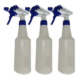 Kit 3 Borrifadores Pro Spray Regulagem 500 Ml Gatilho Manual