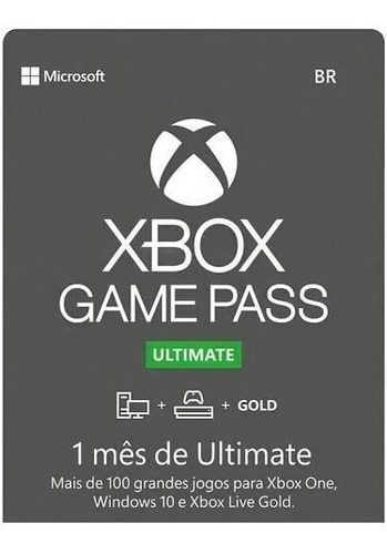 Game Pass Ultimate 1 Mês - Código 25 Dígitos Renovação Br