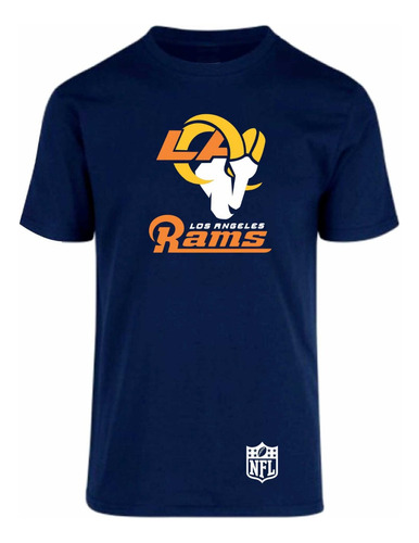 Playera Modelo Los Angeles Rams Estampado En Vinil