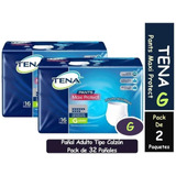 Pañales Para Adultos Tena Pants Tipo Calzón Maxi Protect Talla G 32 Unidades