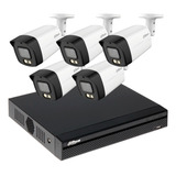 Kit 5 Camaras Seguridad Dahua Con Audio 1080p 2mp Exterior