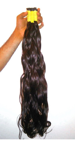 Cabelo Humano Liso Ondulado 75 A 80cm 100gr (cabelo Virgem)