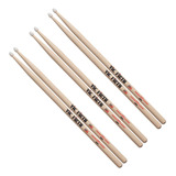 Combo Baquetas Vic Firth 5bn Punta Nylon X 3 Unidades