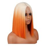 Peruca Loira Uso Diário Perucas Feminina Lace Wig Bicolor