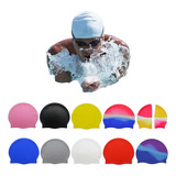 Gorro Natación Silicona Estándar Diseños Colores Varios