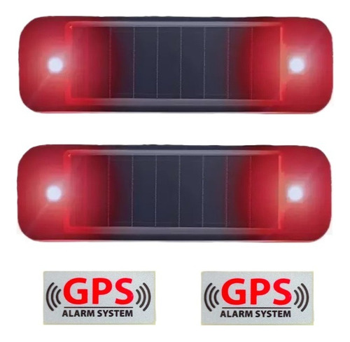 2 Simuladores Alarma Seguridad Antirrobo Auto Solar 2 Leds