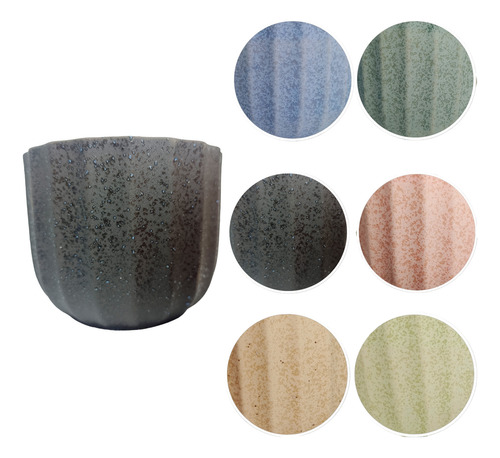 Maceteros De Ceramica Suaves Colores Pack De 6