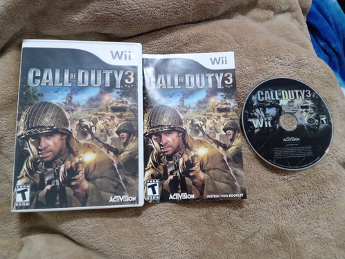 Call Of Duty 3 Completo Para Nintendo Wii,excelente Titulo.
