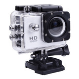 Camara Sports Ultra4k Dv Sumergible 1080p Similar Go Pro Color Plateado