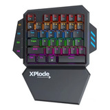 Teclado Mecanicó De Una Mano Gamer Rgb Outemu Blue Luz Rgb Color Del Teclado Negro Idioma Inglés Us