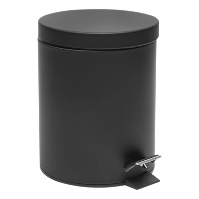 Bote De Basura De Pedal 5l Negro Bath Accents | Meses sin interés