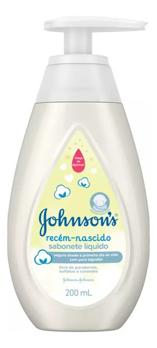 Sabonete Líquido Johson's Recém Nascido 200ml 