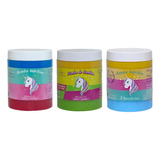 3 Bomba Nutritiva Unicornio, Bomba De Keratina 650ml Eleccio