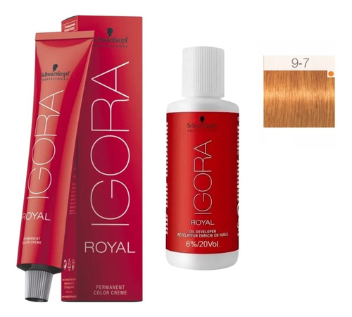 Kit Tintura Igora Royal 9.7 + 1 Oxidante Schwarzkopf 60ml