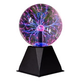 Lámpara Decorativa De Mesa Esfera De Plasma Cristal Mágico
