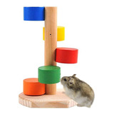 Hamster Escalera De Juguete De Madera Natural Mascotas Jaul