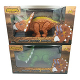 Dinossauro Triceratops Brinquedo Com Som Luz Movimento Toyz