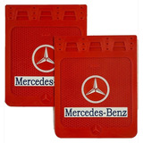 Loderas Para Camion Mercedez Benz Rojo 24x30 Pulgadas 