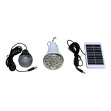 Bombillo Led Solar 10w + Bombillo Led 3w Luz Blanca 6500k