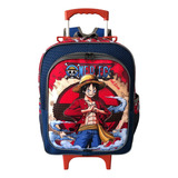 Mochila Escolar One Piece Luffy Rodinhas Tam G Meninos