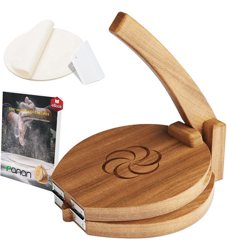 Panan Wooden Tortilla Press Mexican Tortillera Presser Ma...