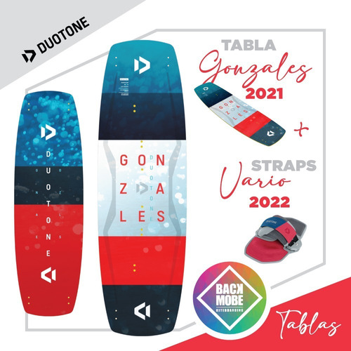 Tabla Kitesurf Duotone Gonzales 2021 + Straps Vario 2022