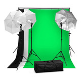 Set Fotografico Profesional Sombrilla Iluminacion Fotografia