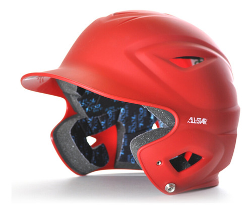 Casco Beisbol All Star S7 Rojo Mate Ajustable 6 1/2 - 7 3/4