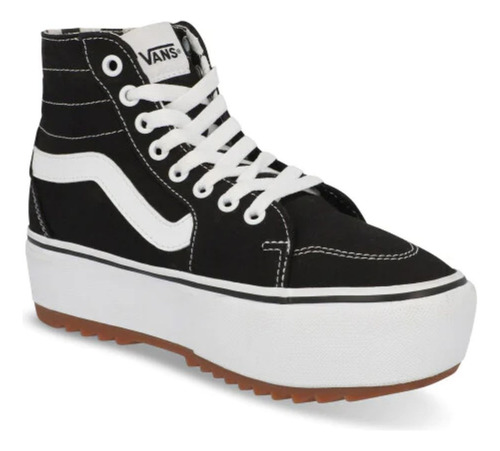 Tenis Sneakers Mujer Casual Botin Vans Plataforma 4 Cm