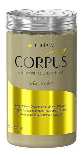 Argila Amarela Mascara Corpus Tulipia Flaci10 12x Sem Juros
