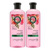 2 Shampoo Herbal Essences Suavidad Rosa Mosqueta 400 Ml