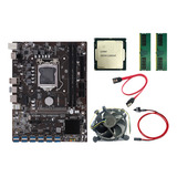 Placa Base Minera B250c Con Cpu G3900+2x8g Ddr4 Ram+refriger