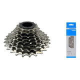 Cassete Shimano Claris 8v Hg50 11-28 + Corrente Hg40