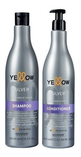 Shampo + Acondicionador Silver Yellow Anti Amarillos 500ml