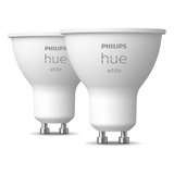 Pack Philips Hue 2 Ampolletas Led Hue Gu10 Blancos  Bt