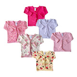 Roupa De Bebê Kit 06 Peças 03 Casaco Lisos E 03 Estampados