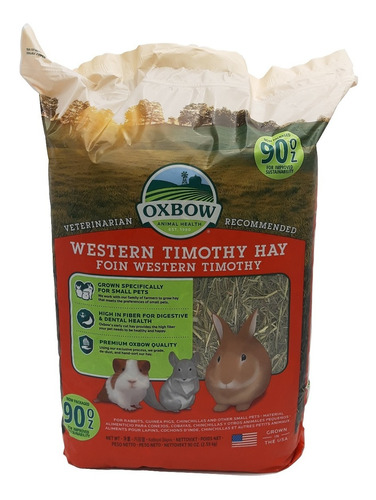 Heno Timothy Premium Para Conejo, Cuyo, 2.5kg Oxbow Hn