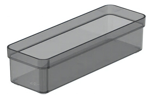  Organizador De Cajón Clear 30 X 7,5 X 5,6 Gris