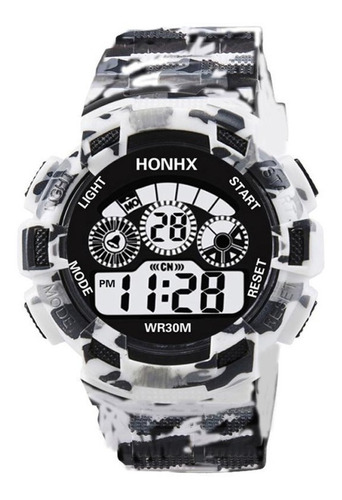 Reloj Honhx Militar Camu Digit-luz-crono-alarma-fecha Japan