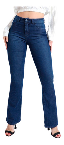 Calça Flare Feminina Jeans Biotipo Cintura Media Premium 