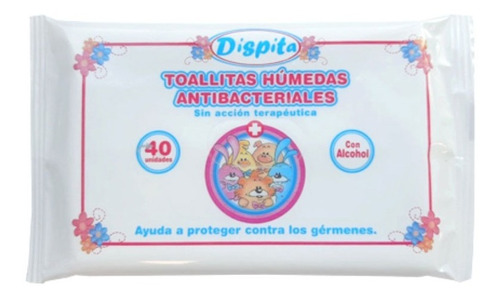 Toallitas Antibacteriales Desinfectantes X40 U. Dispita