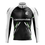 Camisa Ciclista Masculina Bike Manga Longa Cannodale C/bolso