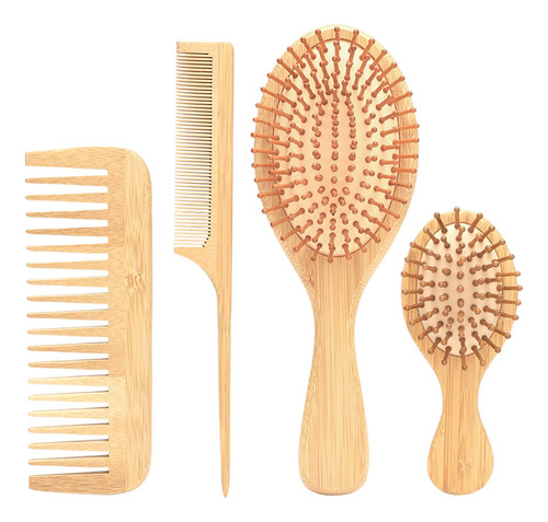 Juego De 4 Cepillos Para El Cabello, Peines Para Desenredar,