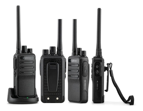 Kit 4 Rádio Comunicador Intelbras Uhf Rc3002 +4fones Brinde