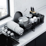 Kitsure Large Dish Drying Rack - Estante De Platos Extensibl