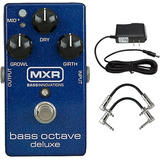 Mxr M288 bass Octave Deluxe  pedal W/9 v Power Suppl.